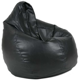 Fotoliu puf copii, Nirvana Light Pufrelax, Material Piele ecologica - Negru