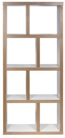 Bibliotecă albă/în culoare naturală 70x159 cm Berlin – TemaHome
