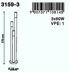 Stalp exterior Boston 3159-3 GL