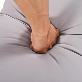 Set de scaune lounge de grădină din 3 piese, picioare ajustabile, 2 canapele de două locuri și 1 masă, Gri