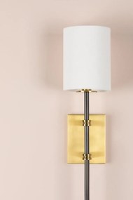 Aplica de perete design modern DENISE alama antichizata, negru