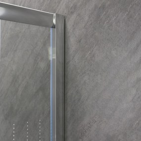 Cabină de duș Spirit Matrix curbată de calitate 80x80x194 cm, cu cădiță de duș acrilică ranforsată