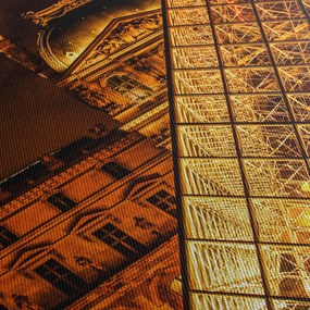 Tablou cu Louvre la Pris (120x50 cm)