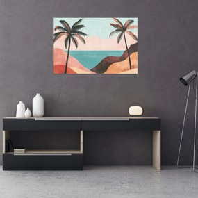 Tablou - Palmieri la mare (90x60 cm)