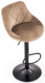 Scaun de bar H101 velvet bej