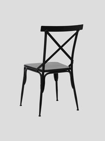 Scaun exterior negru din metal Alto