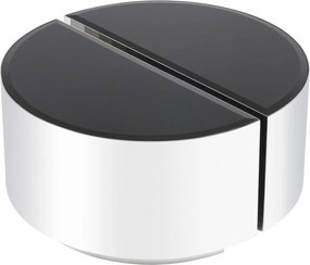 Set 2 masute laterale design elegant LUX Astra, argintiu-negru 114359 HZ