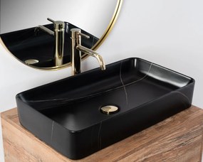 Lavoar Denis Stone negru mat L61,5 cm