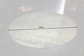 Covor rotund din bumbac Modern Art 150cm, verde bej