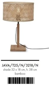 Veioza eco din bambus Java straight nat/3218, nat
