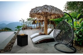 Șemineu de exterior pe gaz Planika Square GAS 79,7x48 cm 10kW