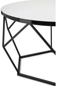 Măsuță de cafea DIAMOND 40x70 cm alb/negru