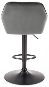 Scaun de bar H103 velvet gri