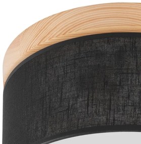 Plafonieră BELLADONNA Brilagi 1xE27/15W/230V d. 30 cm negru/pin