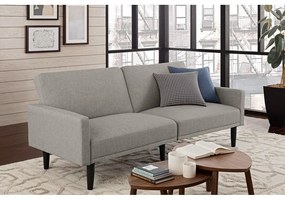 Canapea extensibilă gri deschis 198 cm - Støraa