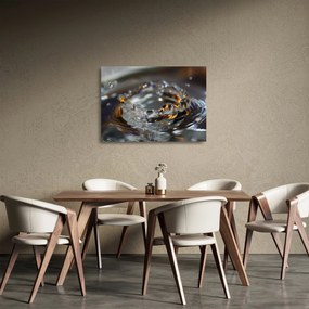 Tablou pe sticlă cu brățara din picături de apă (70x50 cm)