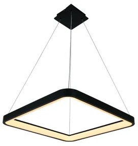 Brilagi - Lustră LED dimabilă pe cablu FALCON SLIM LED/50W/230V 50x50 cm neagră + telecomandă