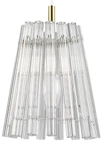 Lustră pe cablu Zuma Line P0547-01H-F9AC BACH 1xE14/40W/230V auriu