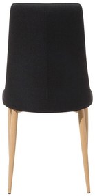 Set 2 buc. scaune pentru sufragerie Clenot (negru). 1009887