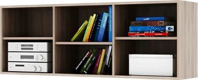 Biblioteca DUNAJ TIPUL12, stejar sonoma, PAL melaminat, 135x32x49 cm