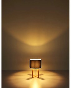 Veioza, lampa de masa modern Moritz negru 30cm