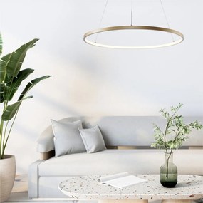 Lustra LED moderna design circular BRENO auriu 80cm