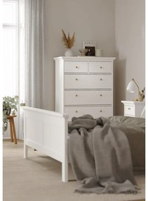 Comodă albă înaltă 96x140 cm Paris – Tvilum