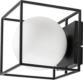 Aplica perete sau tavan pentru exterior IP44 Modane negru