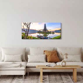 Tablou - Templul Pura Bratan (120x50 cm)