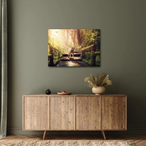 Tablou cu tigrul în djunglă (70x50 cm)