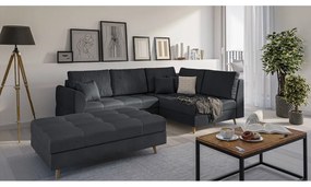 Taburet gri închis Ariella – Ropez