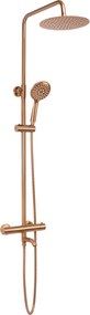 Coloana de dus cu termostat REA Lungo Copper Brush