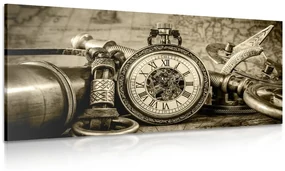 Tablou ceasul din trecut în design sepia
