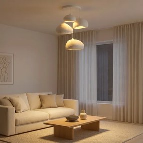 Brilagi - Lustru suspendat pe cablu WABI SABI 4xE27/40W/230V Ø 95 cm alb