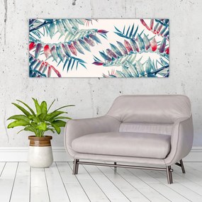 Tablou - Frunze tropicale (120x50 cm)