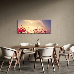 Tablou - Lunca cu flori (120x50 cm)