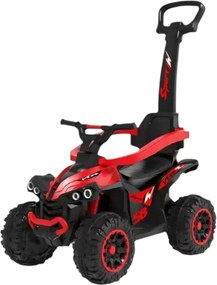 ATV pentru copii si bebe NOVOKIDS™ Little Beast, Cu melodii si lumini, Maner de impins pentru parinti detasabil, Functie trotineta fara pedale,