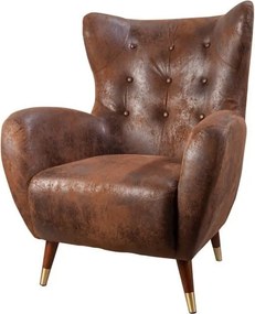 Fotoliu Clasic, Microfibra, Maro Antic, Don