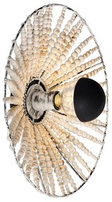 Lampă de perete orientală bej cu mărgele - Moti