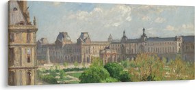 Tablou - Camille Pissarro, Place du Carrousel, Paris, reproducere (120x50 cm)