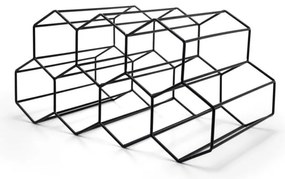 Raft negru de vin din metal - Leopold Vienna