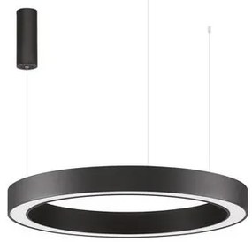 Pendul LED dimabil design modern MORBIDO negru 80cm