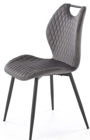 Scaun K569 velvet gri H84 cm