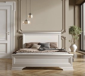 Dormitor LUXERA, Varianta 1, Dulap 5 Usi si 2 Sertare, MDF Alb Alpin