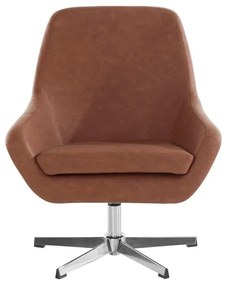 Fotoliu maro cu tapițerie din imitație de piele Naomi - Støraa