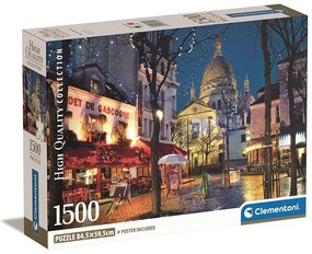 Orașe Montmarte Puzzle Paris 1500 piese Compact Clementoni