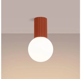 Plafonieră pentru baie Sollux SL.1728 HALO 1xG9/8W/230V IP44 portocaliu