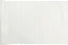 vidaXL Paravan de balcon, alb, 600x120 cm, PVC