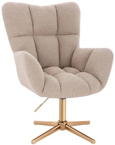 HR650CROSS Latte Boucle Scaun Bază Aurie