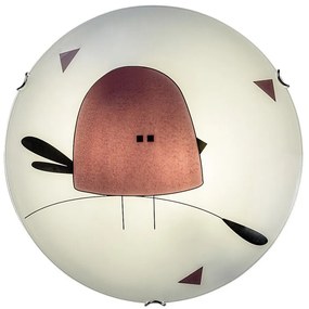 Aplica camera copii motiv pasare mov Fowly